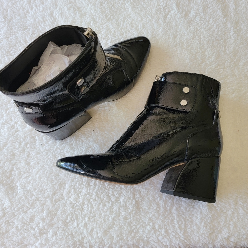 Dolce Vita Black Leather Heeled Boot